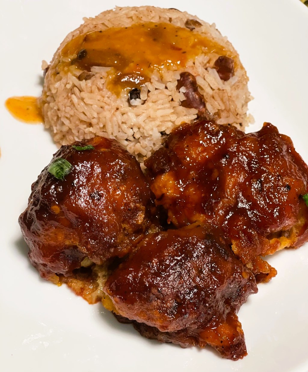 Rice & Peas With Barbecue Cauliflower&nbsp;Chick’N