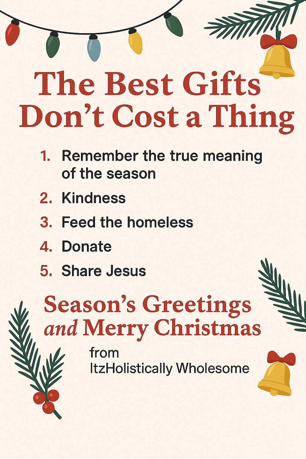 Be Well Wednesday: Five of the Best Gifts You Can Give — Without Spending a&nbsp;Cent